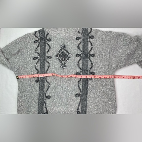 Vintage Santoria Beaded Silk Blend Sweater Size XL - Picture 6 of 7
